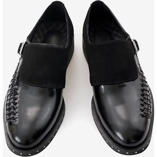 Cowhide Buckle Mens Loafer Shoes - milanoo.com - Modalova