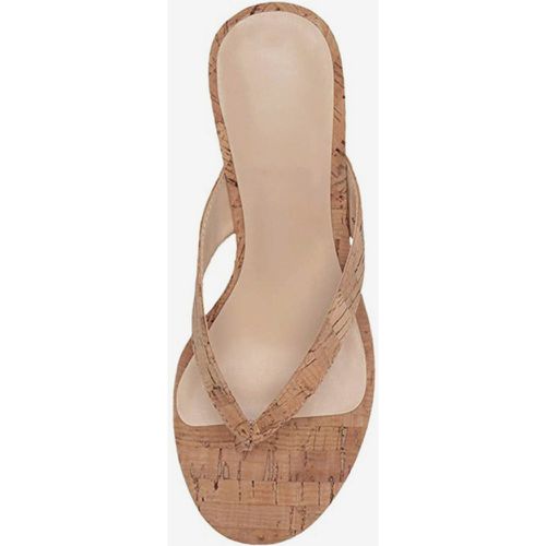 Women's Slip-On PU Leather Wedge Sandals In - milanoo.com - Modalova