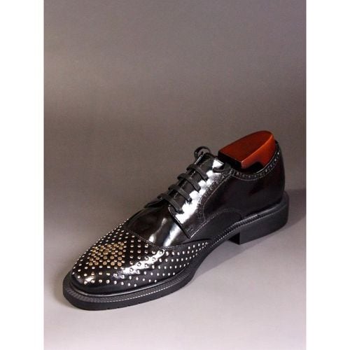 Dress Shoes For Men Modern Round Toe Rivets Cowhide - milanoo.com - Modalova