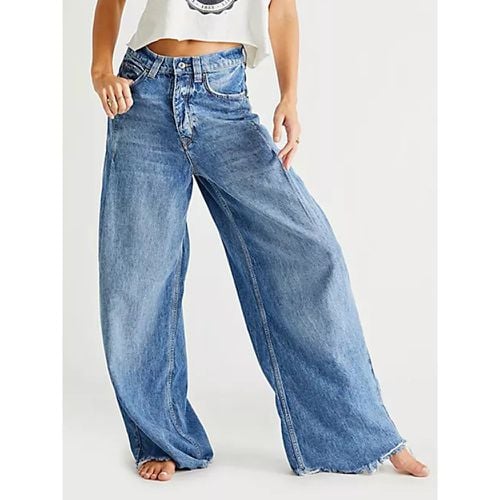 Straight Jeans For Women Relaxed Fit Bohemian-Inspired Denim Trousers 2025 - milanoo.com - Modalova