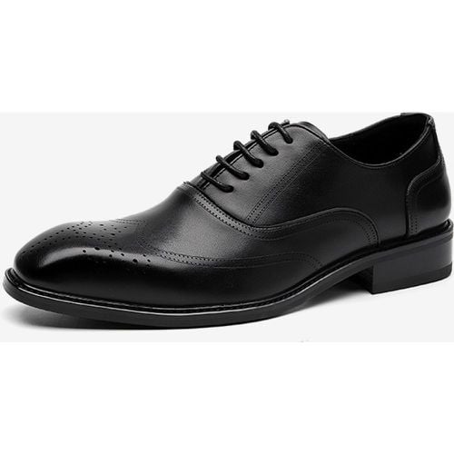 Men's Dress Shoes Fantastic Round Toe Strap Adjustable PU Leather - milanoo.com - Modalova