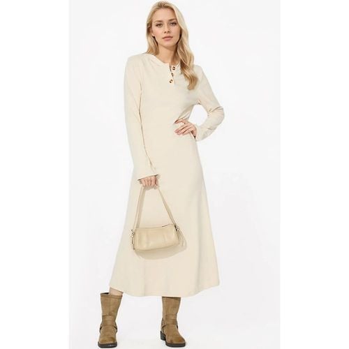 Hooded Long Dress Long Sleeve Casual Solid Color Dress For Women 2025 - milanoo.com - Modalova