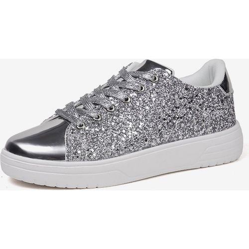 Sequined Cloth Round Toe Flat( - milanoo.com - Modalova