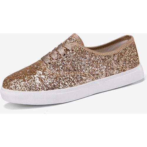 Sequined Cloth Round Toe Women's Sneakers Flat( - milanoo.com - Modalova