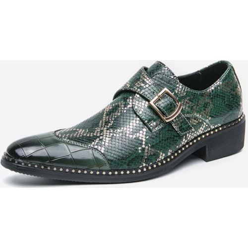 Man's Dress Shoes Fantastic Pointed Toe Slip-On PU Leather - milanoo.com - Modalova