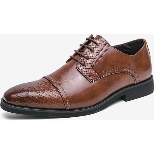 Dress Shoes For Man Fantastic Round Toe Strap Adjustable PU Leather - milanoo.com - Modalova