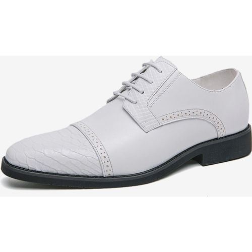 Dress Shoes For Man Fantastic Round Toe Strap Adjustable PU Leather - milanoo.com - Modalova