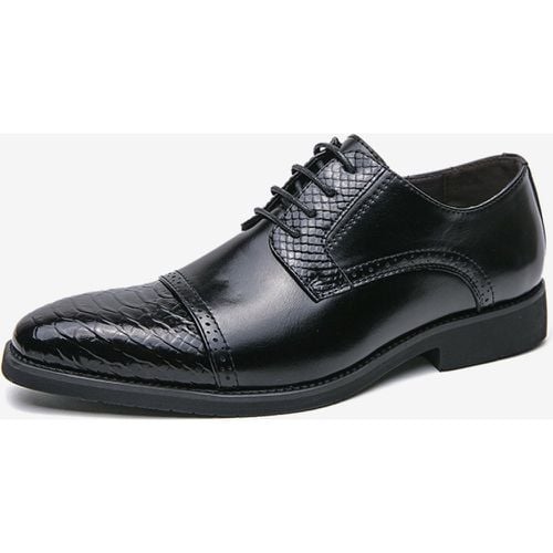 Dress Shoes For Man Fantastic Round Toe Strap Adjustable PU Leather - milanoo.com - Modalova