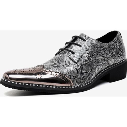 Man's Dress Shoes Quality Pointed Toe Strap Adjustable PU Leather - milanoo.com - Modalova