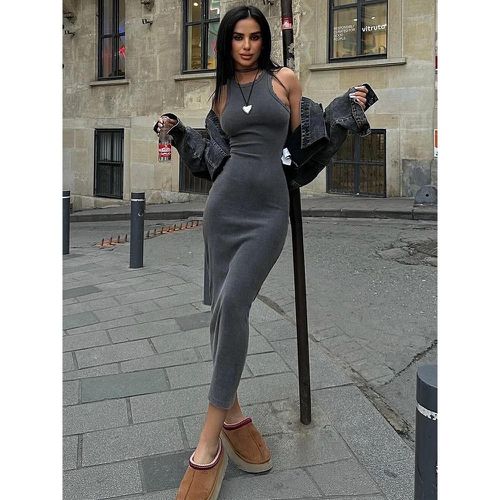 Bodycon Dresses Sleeveless Casual Jewel Neck Sheath Long Dress For Women 2025 - milanoo.com - Modalova