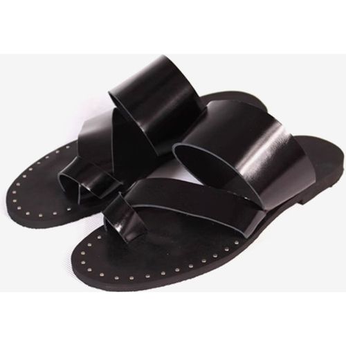 Men's Sandals Rivets Cowhide Rubber Sole - milanoo.com - Modalova