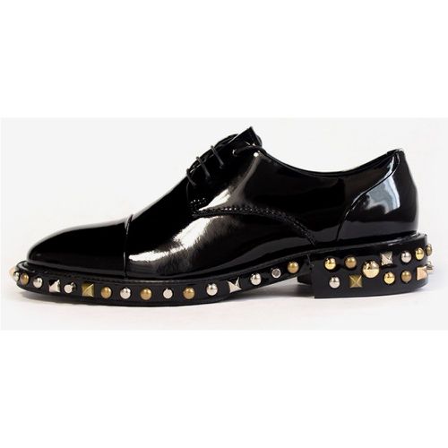 Dress Shoes For Man Fantastic Round Toe Rivets Cowhide - milanoo.com - Modalova