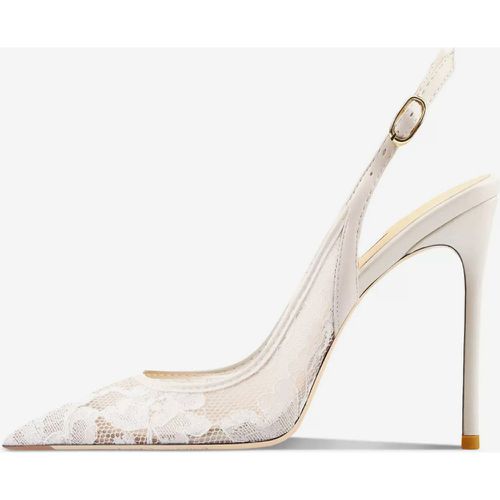 Lace Party Shoes Pointed Toe Slingback High Heel Pumps - milanoo.com - Modalova