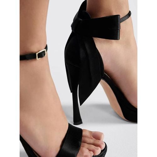 High Heel Sandals Red Open Toe Buckle Detail Bows Prom shoes - milanoo.com - Modalova