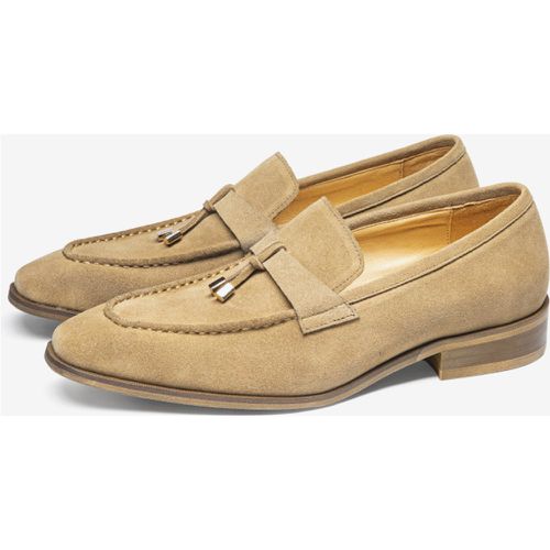 Suede Leather Metal Details Loafer Shoes For Men - milanoo.com - Modalova