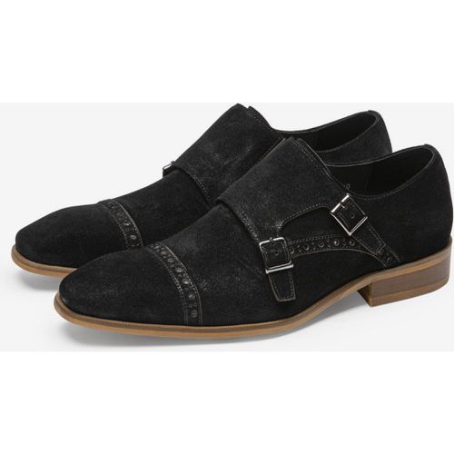 Suede Leather Buckle Mens Loafer Shoes - milanoo.com - Modalova