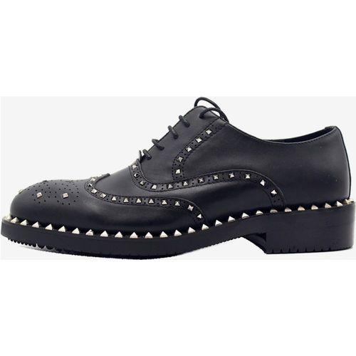 Dress Shoes For Men Fantastic Round Toe Rivets Cowhide - milanoo.com - Modalova