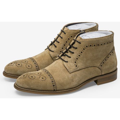 Shoes Men's Shoes Work Boots Men's Boots Leather Chic - milanoo.com - Modalova