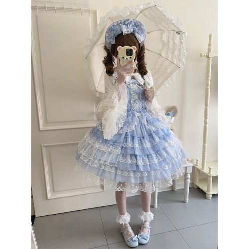 Sweet Lolita Dress Polyester Long Sleeves Jumper Sweet Lolita Dress - milanoo.com - Modalova