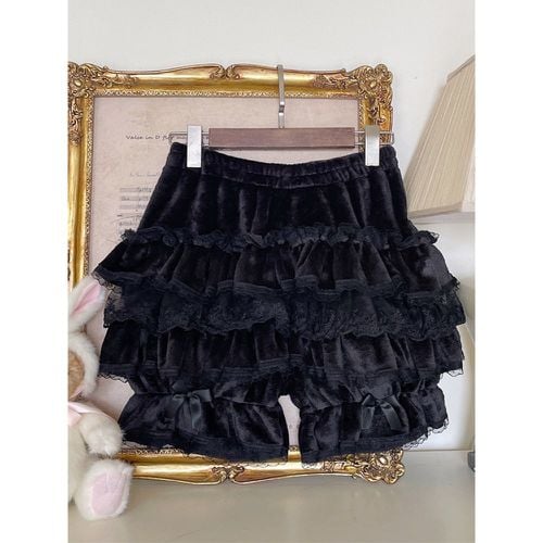 Sweet Lolita Bloomers Ruffles Lace Loose Pink Lolita Shorts - milanoo.com - Modalova