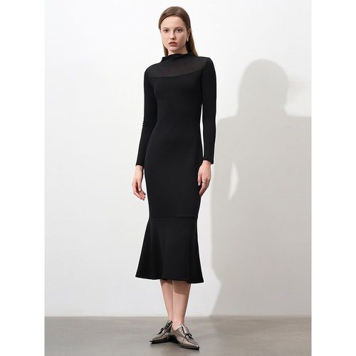 Bodycon Dresses Half Turtleneck Elegant Long Sleeves Mermaid Spring Semi-formal Party Midi Dress For Women 2025 - milanoo.com - Modalova