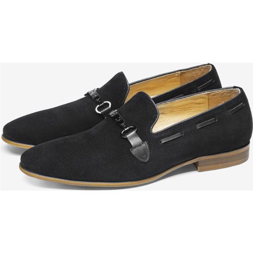 Leather Metal Details Loafer Shoes For Men - milanoo.com - Modalova