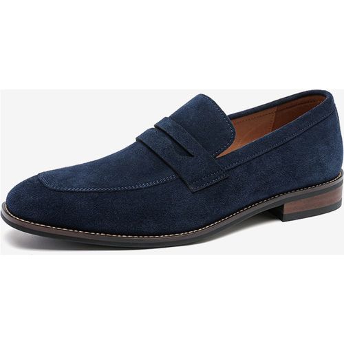 Suede Leather Loafer Shoes For Men - milanoo.com - Modalova