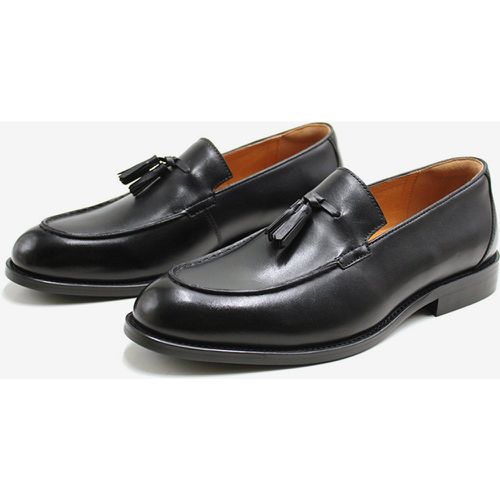 Leather Mens Loafer Shoes - milanoo.com - Modalova