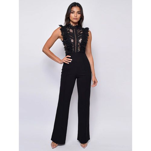 Lace Jumpsuits Stand Collar Sleeveless Sheer Summer One Piece Outfit For Women 2025 - milanoo.com - Modalova