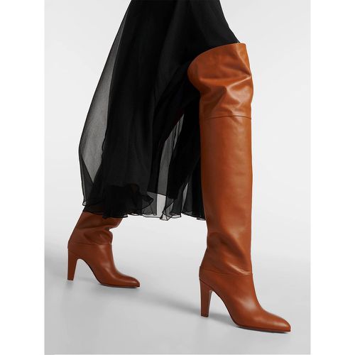 Black Knee High Boots Women Pointed Toe High Heel Boots - milanoo.com - Modalova