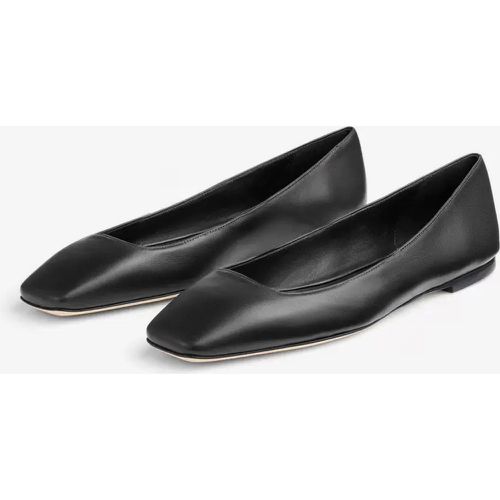 Women's Ballet Flats Burgundy Square Toe Slip On Ballerina Flats - milanoo.com - Modalova