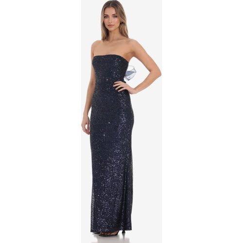 Sequin Maxi Dress With Bow Detail Backless Mermaid Strapless Party Dress For Women 2025 - milanoo.com - Modalova