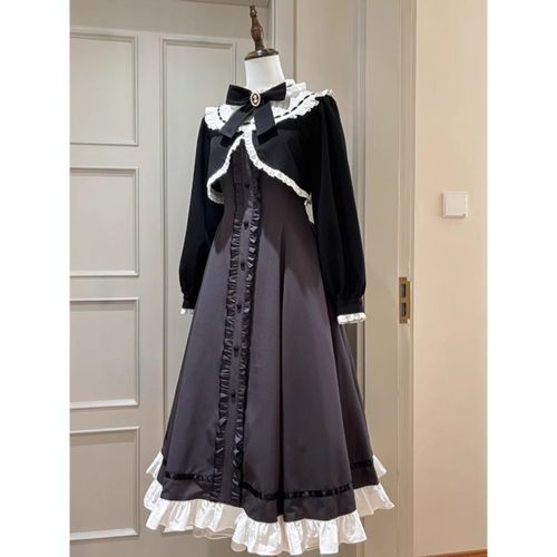 Classic Lolita Dress Ruffles Bows Color Lolita Dress - milanoo.com - Modalova