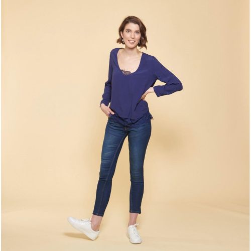 Blouse manches longues détail dentelle - 3S. x Le Vestiaire - Modalova