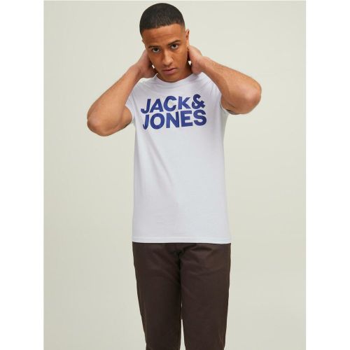 T-shirt Slim Fit Col rond Manches courtes Noir en coton - jack & jones - Modalova