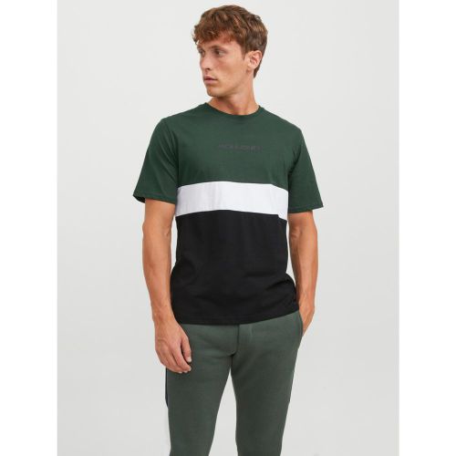 T-shirt Standard Fit Col rond Manches courtes en coton Chase - jack & jones - Modalova