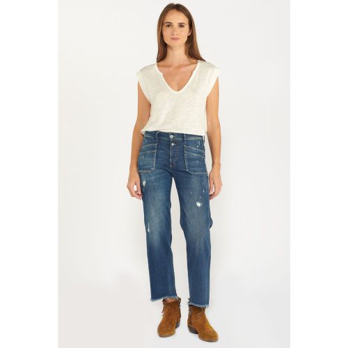 Jeans regular, droit pricilia, 7/8ème Rhea - Le Temps des Cerises - Modalova