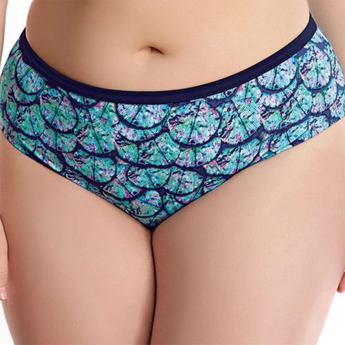 Slip de bain taille mi-haute Imprimé - Bleu Nuit - Elomi bain - Modalova