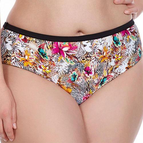 Slip de bain taille mi-haute Imprimé - Noir - Elomi bain - Modalova