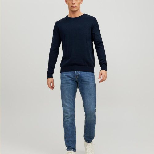 Pull en maille Col rond Manches longues Marine Hugo - jack & jones - Modalova