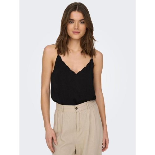 Top Col rond Sans manches noir Yara - Only - Modalova