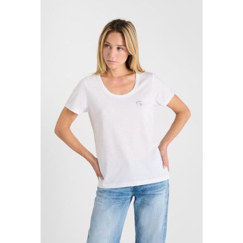 Tee-Shirt EDWIGE blanc en coton Kai - Le Temps des Cerises - Modalova