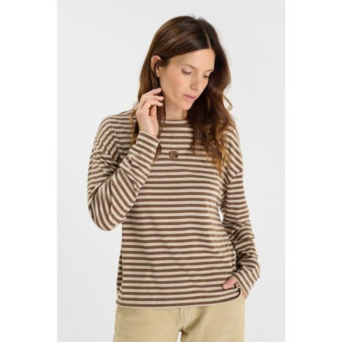 Tee-Shirt marron Isla - Le Temps des Cerises - Modalova