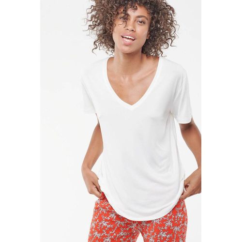 T-Shirt Lola vanille en coton modal - Le Temps des Cerises - Modalova