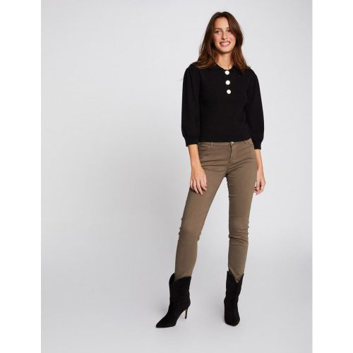 Pantalon skinny kaki taille basse - Morgan - Modalova
