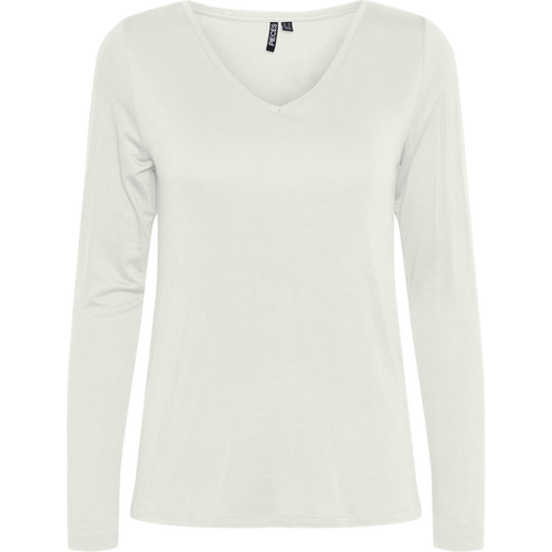 Tee shirt manches longues en viscose Billo Maia - Pieces - Modalova