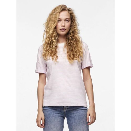 Tee shirt manches courtes à rayures Ria en coton Elsie - Pieces - Modalova