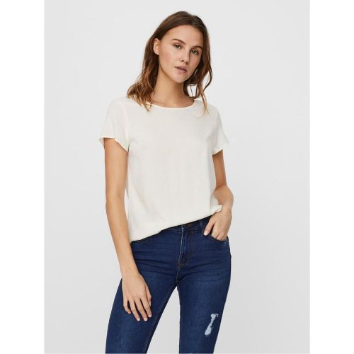 Blouse Regular Fit Col rond Manches courtes Longueur regular en viscose - Vero Moda - Modalova