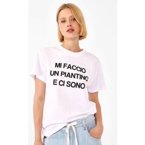 T-shirt fantasia stampata in puro cotone con scollo tondo - Dixie - Modalova