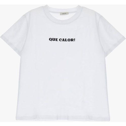 T-shirt fantasia stampata a contrasto in puro cotone - Dixie - Modalova